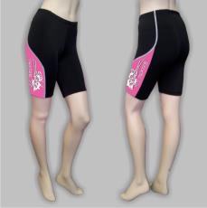 018 Cycling shorts FLOWERS with pad pink